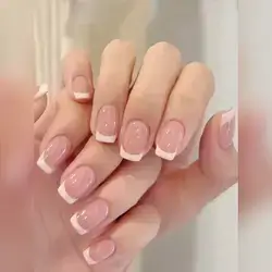 24pcs Short Square False Nails
