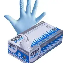 One Plus BLUE Gloves Powder free (medium) 100pcs