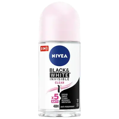 Nivea Black & White Invisible Clear (Roll-on)