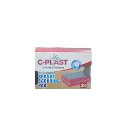 C-Plast Sponge Scouring Pad 2 Pcs