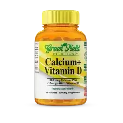 green field Calcium+ Vitamin D3 600mg/400 IU 80 Tablets
