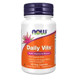 Now Daily Vits Multivitamins & Minerals Supplement Tablets For Overall Wellness, Pack of 30's