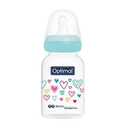 Anti-Colic Wide Round Silicone Nipple 0+ Months Slow Flow BLUE 140ml OPB-1025(B) _ Optimal