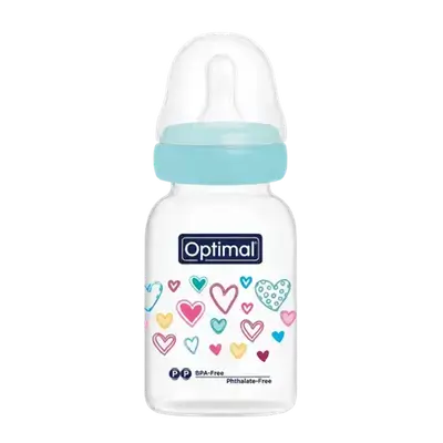 Anti-Colic Wide Round Silicone Nipple 0+ Months Slow Flow BLUE 140ml OPB-1025(B) _ Optimal