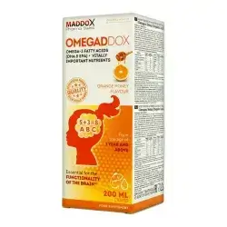 omegaddox orange honey flavour 200ml syrup