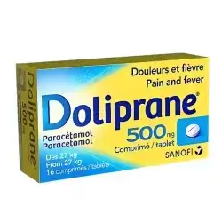doliprane paracetamol 500 mg 20 tab