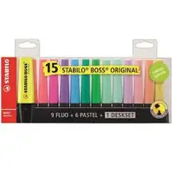 Stabilo Boos Original 9fluo+6pastel