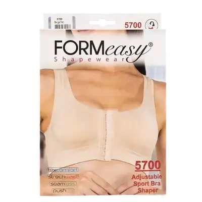 Shapewear Adjustable Sport Bra Shaper L-XL Beige 5700 _ Formeasy