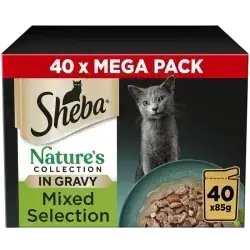 Sheba Natures Collection kitten Cat Food Mixed In Gravy 40x85g Pouch