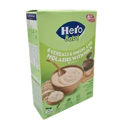 Hero Baby 8 Cereals with Cheese and Molasses Milk 200g