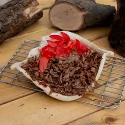 Local Meat Sandwich with Hajari Samoon