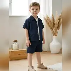 SHEIN Genkimix Kids Everyday Casual Young Boys 2pcs Set - 7 Years