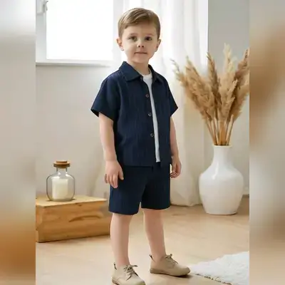 SHEIN Genkimix Kids Everyday Casual Young Boys 2pcs Set - 7 Years