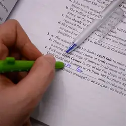 Pen With Eraser + 8 Colors