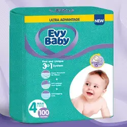 ايفى بيبى رقم4  100حفاض