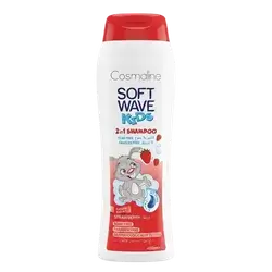 Soft Wave Kids 2in1 Shampoo Strawberry 400ml _ Cosmaline