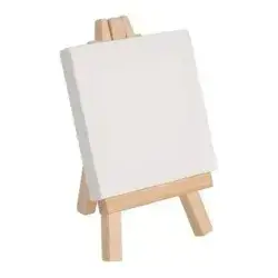 Artist canvas with stand size15*15 cm
