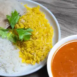 Plain Rice And Broth