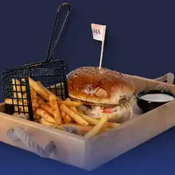 Chicken Burger Plate