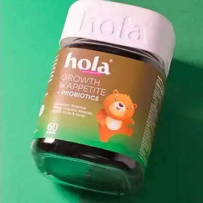 Hola Growth & Appetite + Probiotics 60 Gummies | هولا جروث آند أبتيت + بروبيوتيك 60 قطعة حلوى