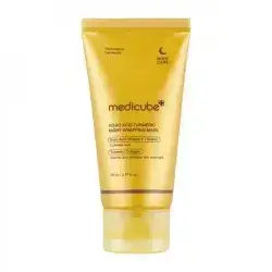 Medicube Turmeric Overnight Wrapping Peel Off Mask - Nourishes dull, uneven skin with hydrolyzed collagen for glowing skin and improved elasticity. Korean skincare
