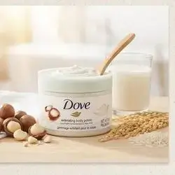 Dove Exfoliating Body Polish (Crushed Macadamia & Rice Milk)