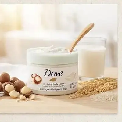 Dove Exfoliating Body Polish (Crushed Macadamia & Rice Milk)