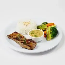 Grilled Steak With Light Rice