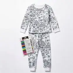 Christmas Color Me Pajamas With Fabric Markers