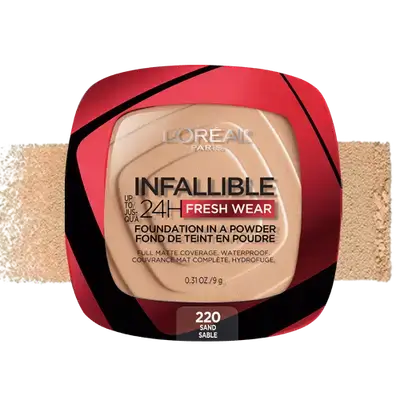 INFALLIBLE Fresh Wear 24H Foundation In A Powder 220 SAND 9g _ L'OREAL PARIS