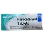 Paracetamol Accord 500mg 100 Tablet