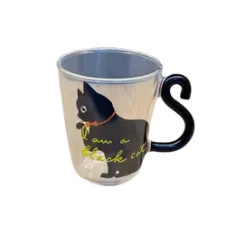 E689 Glass Cup with Handle