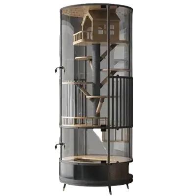 E436 Rotating Cat Cage 360°