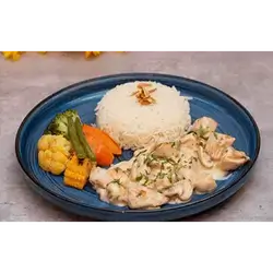 دجاج بالكريمة والفطر