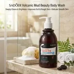 SADOER One Wash White Volcanic Mud Beauty Body Wash