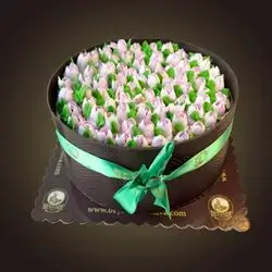 Double Chocolate Pink Rose - 4 Person