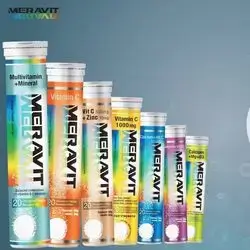 MERAVIT Multivitamin Effervescent - 20 Tablets