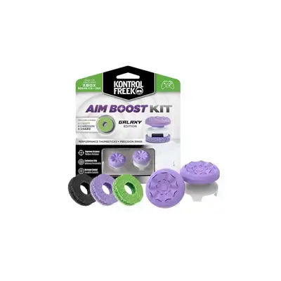 KontrolFreek Aim Boost Kit, specifically the Galaxy Edition designed for Xbox controllers.