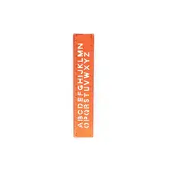 Lettering stencil and ruler