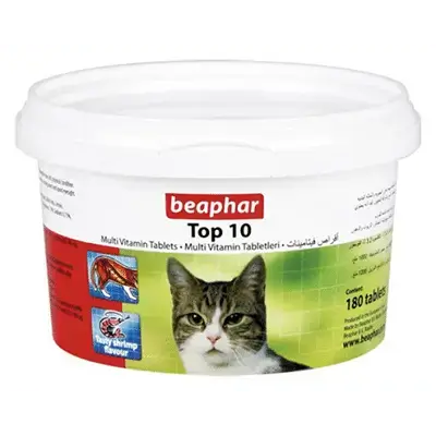 Beaphar Top 10 Cat Multivitamin 180x