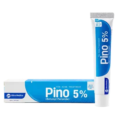 Pino (Benzoyl Peroxide 5%) for Acne Treatment Dermal Gel 30gr _ Ultra Medica