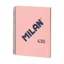 Milan Note Book A4 ( Spiral Pink ) 80 sheets