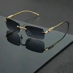 1pc High-End Frameless Fashion Glasses