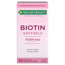 Biotin 10,000 mcg Softgels – Nature's Bounty