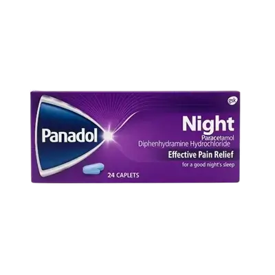Panadol Night Effective Pain Relief 24 Caplets _ gsk