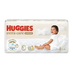 HUGGIES Extra Care Diapers Size 4 from 8-14kg 40 Diapers _ Kimberly-Clark