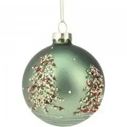 Koopman Xmas Ball Tree 80Mm 3Ass Clr