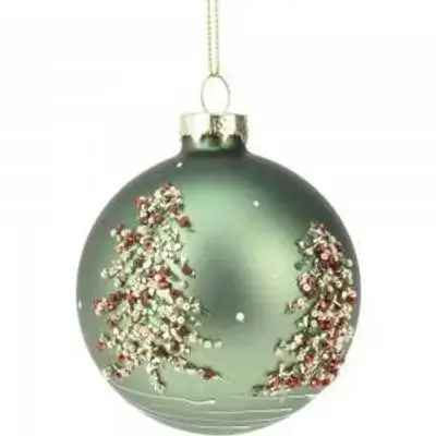 Koopman Xmas Ball Tree 80Mm 3Ass Clr