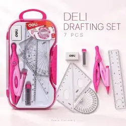 Deli Geometry Set – 7 Pieces