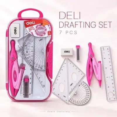 Deli Geometry Set – 7 Pieces